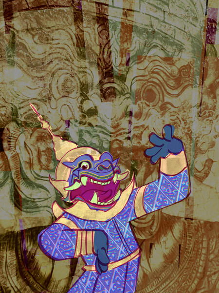 Tradition Thai temple guardian