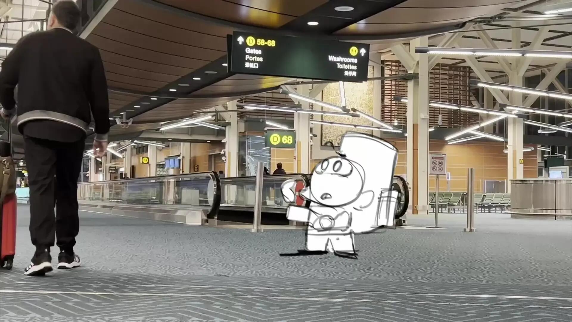Testing out ProcreateDreams V1 while waiting for my flights.